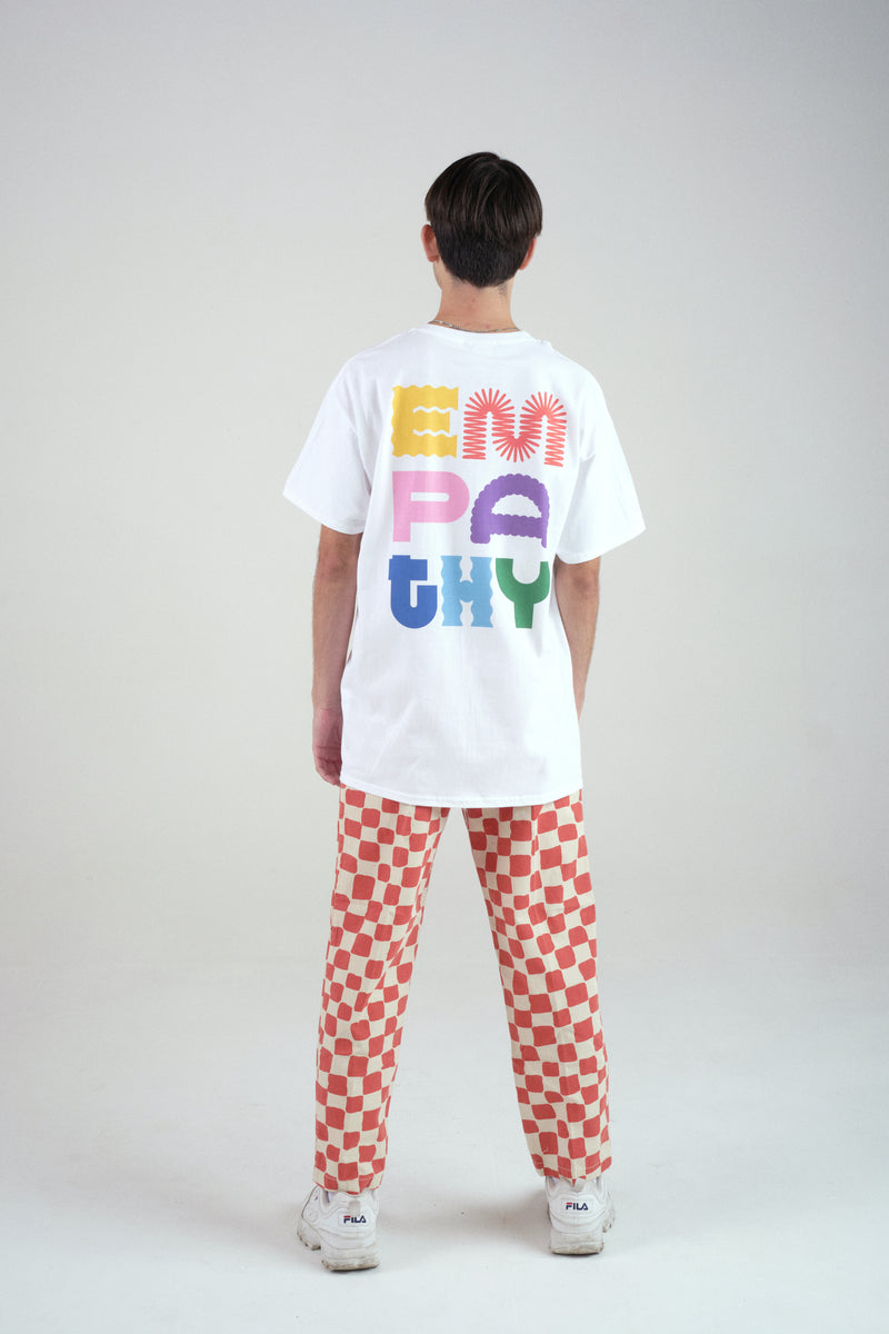 EMPATHY STACK TEE IN WHITE