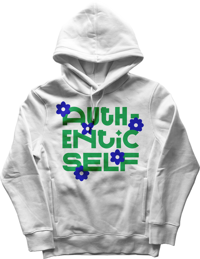 AUTHENTIC SELF HOODIE IN WHITE