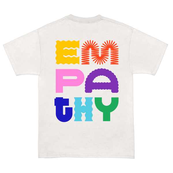 EMPATHY STACK TEE IN WHITE