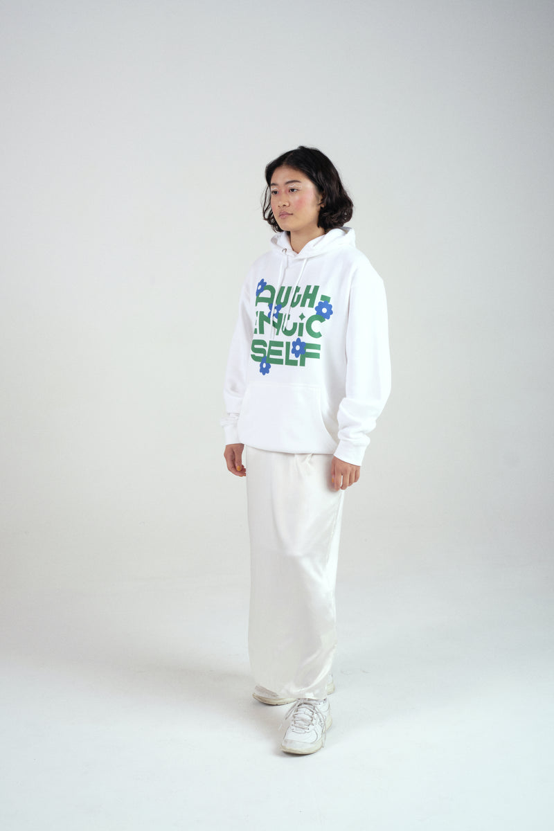 AUTHENTIC SELF HOODIE IN WHITE