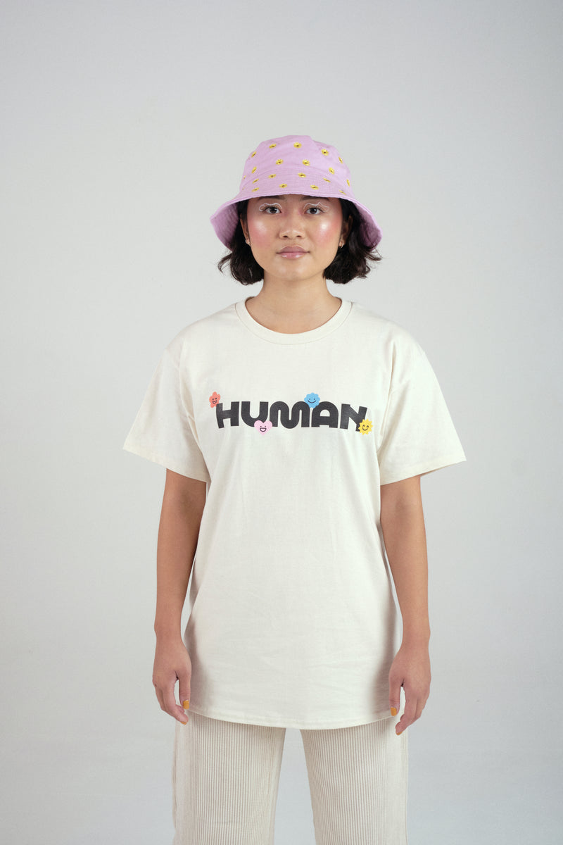 HUMAN TEE IN NATURAL